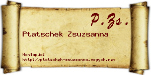 Ptatschek Zsuzsanna névjegykártya